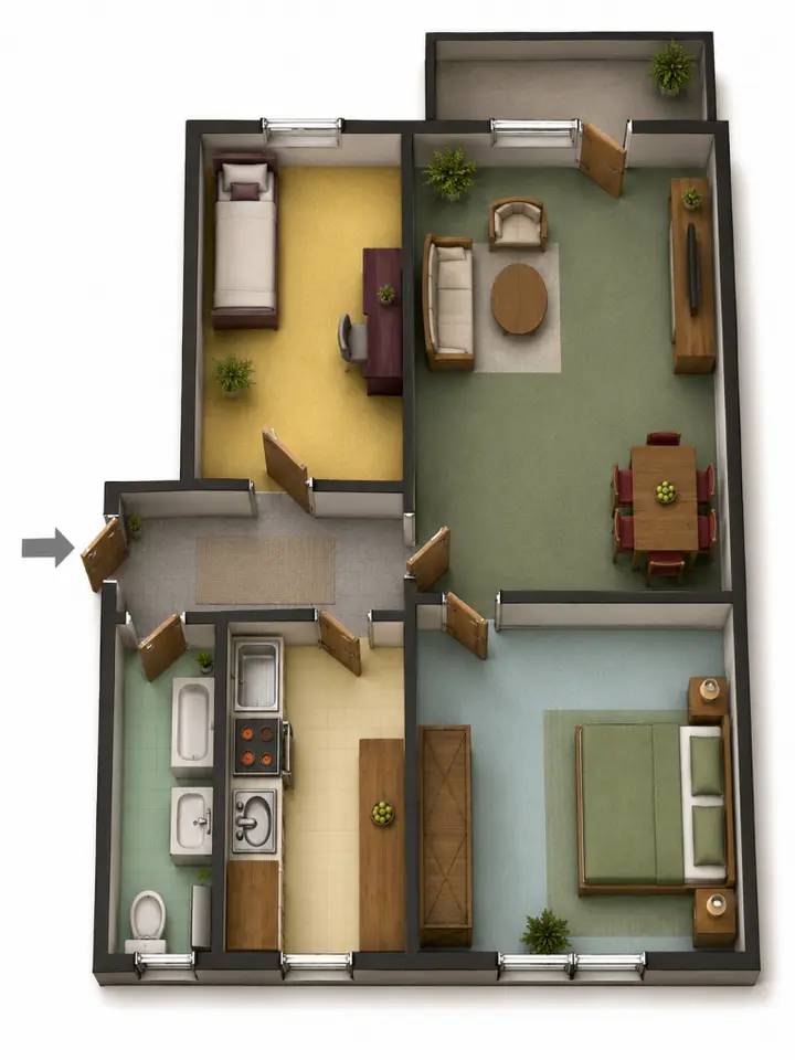 3 Zimmer Wohnung mit 59 m² in Zittau – Bild 5