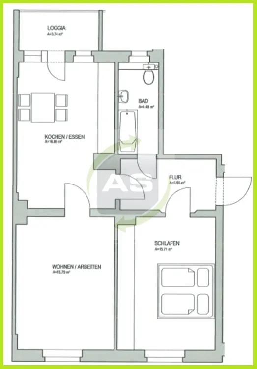 2 Zimmer Wohnung mit 63 m² in Zwickau – Bild 4