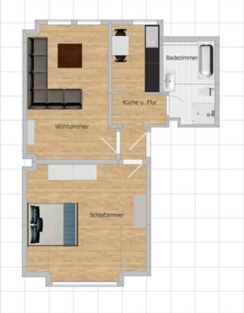 2 Zimmer Wohnung mit 57 m² in Essen – Bild 1