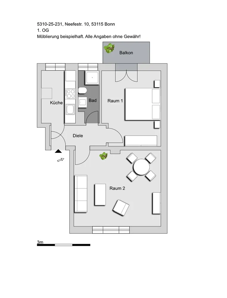 2 room apartment with 49 m² in Bonn – Photo 8