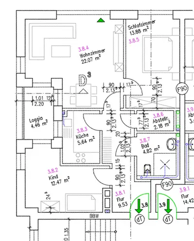 3 Zimmer Wohnung mit 73 m² in Münster – Bild 10