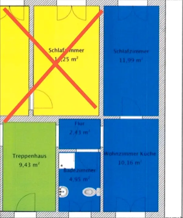 2 Zimmer Wohnung mit 30 m² in Quedlinburg – Bild 6