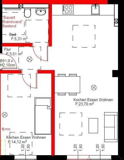 3 Zimmer Wohnung mit 52 m² in Hamm – Bild 7