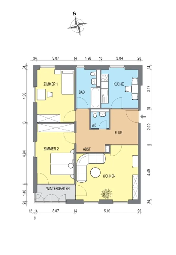 3 room apartment with 84 m² in Berlin – Photo 2
