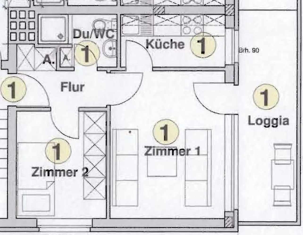 2 Zimmer Wohnung mit 37 m² in Hamburg – Bild 2