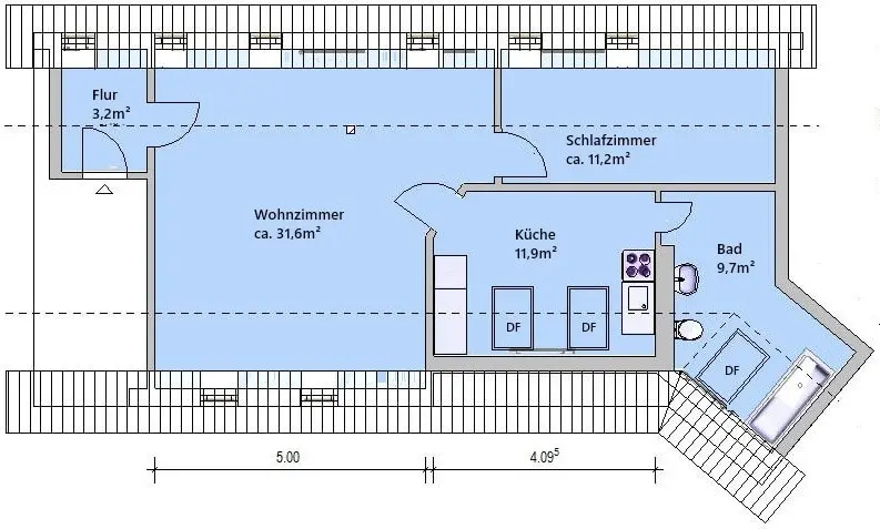 2 Zimmer Wohnung mit 68 m² in Altenburg – Bild 10