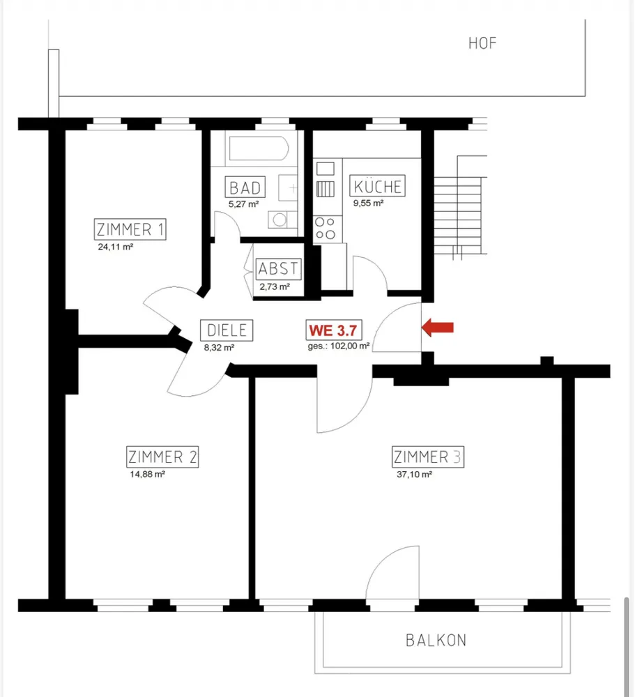 3 room apartment with 103 m² in Magdeburg – Photo 1