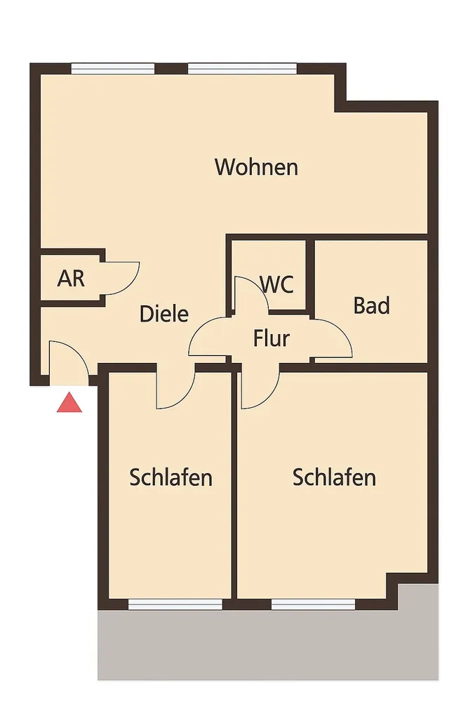 3 Zimmer Wohnung mit 76 m² in Mülheim an der Ruhr – Bild 6