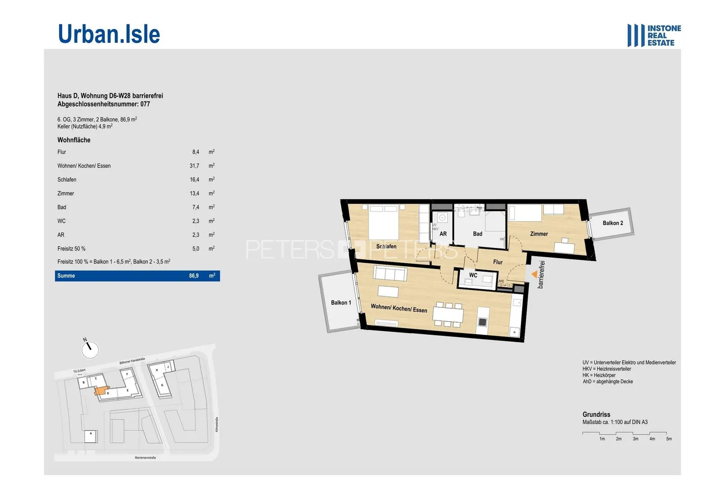 3 Zimmer Wohnung mit 87 m² in Hamburg – Bild 6