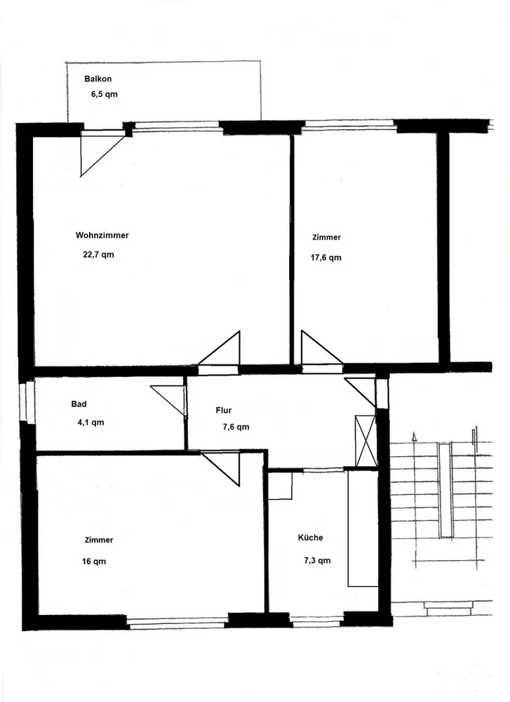 3 Zimmer Wohnung mit 75 m² in Hannover – Bild 4