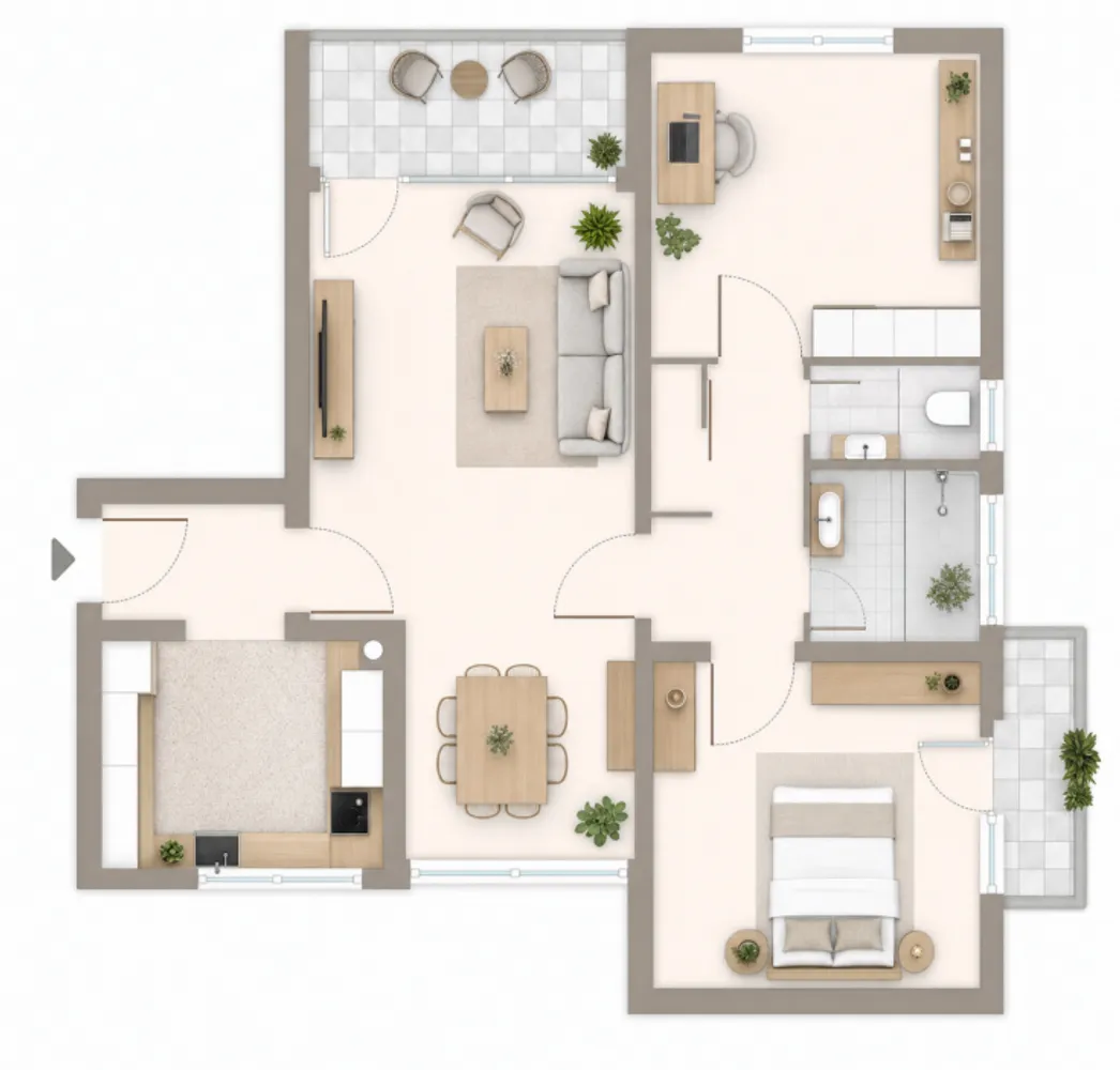 3 Zimmer Wohnung mit 70 m² in München – Bild 8