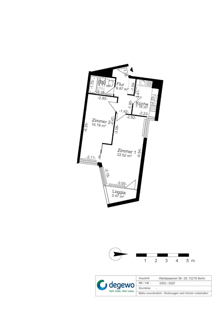 2 Zimmer Wohnung mit 59 m² in Berlin – Bild 8