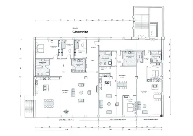 4 Zimmer Wohnung mit 259 m² in Chemnitz – Bild 3