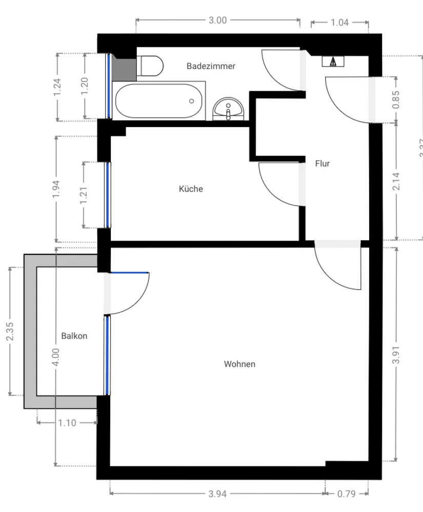 1 Zimmer Wohnung mit 36 m² in Berlin – Bild 3