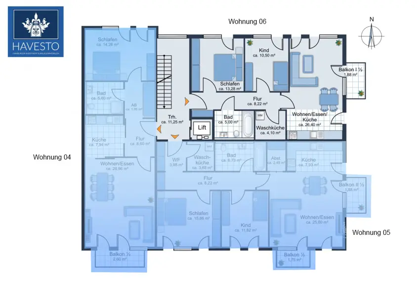 3 Zimmer Wohnung mit 69 m² in Hamburg – Bild 6