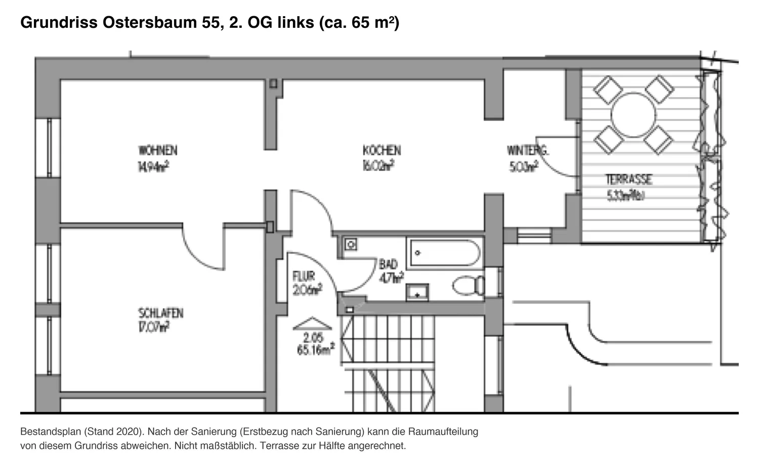 3 Zimmer Wohnung mit 65 m² in Wuppertal – Bild 3