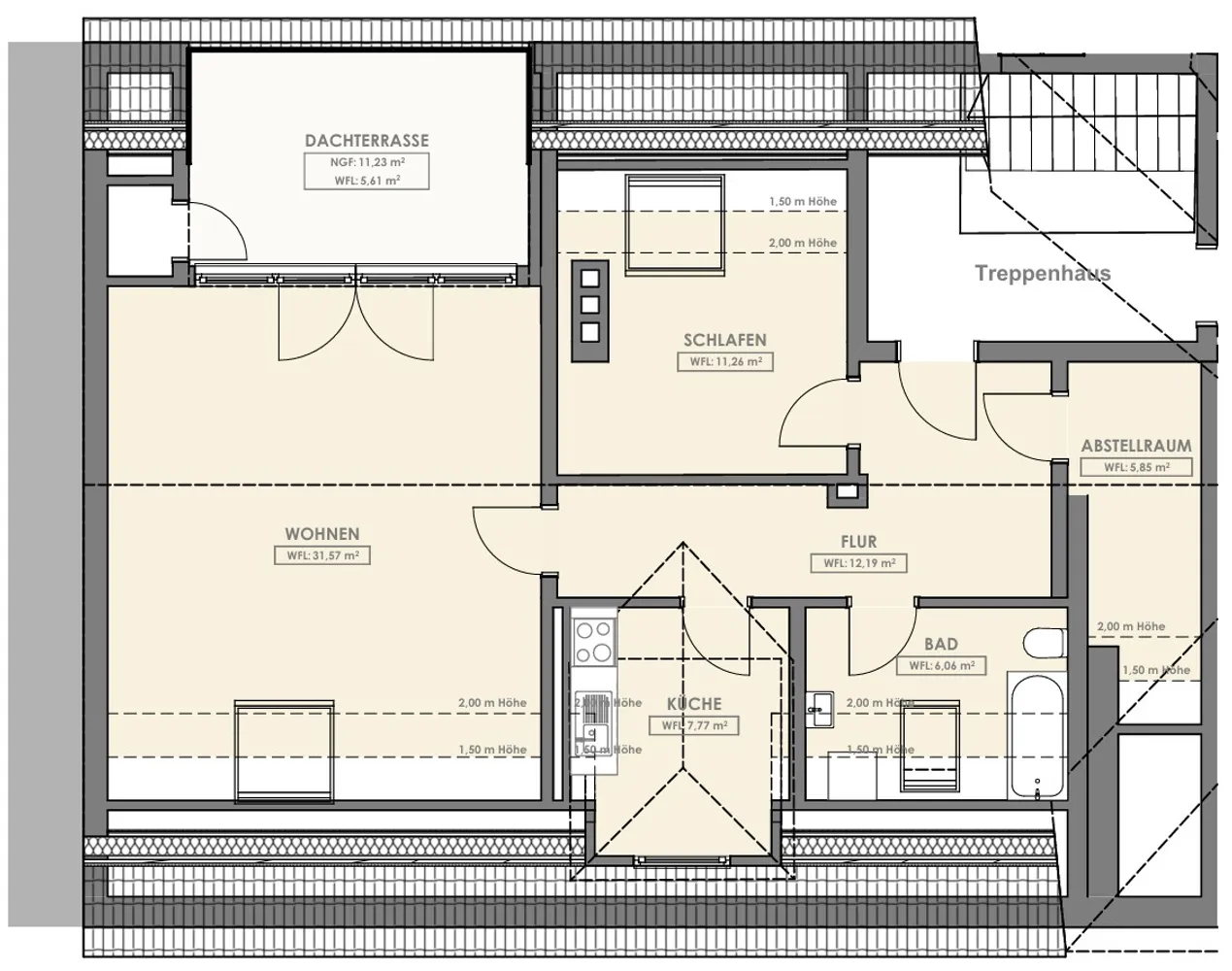 2 Zimmer Wohnung mit 81 m² in Hannover – Bild 5