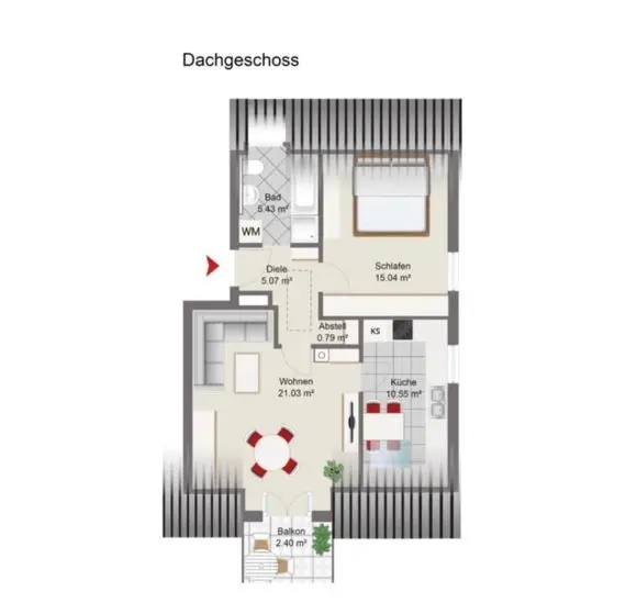 2 Zimmer Wohnung mit 59 m² in Ingolstadt – Bild 5