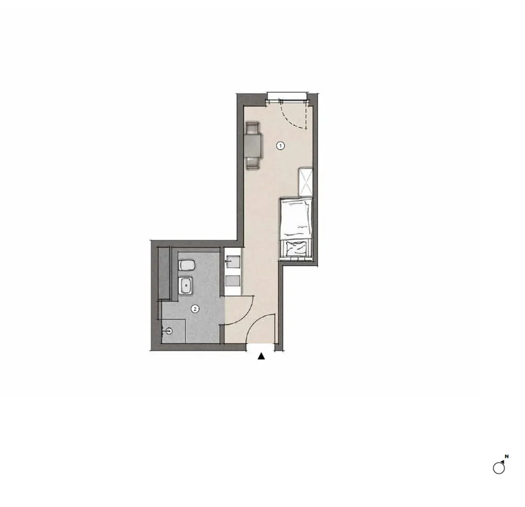 1 Zimmer Wohnung mit 25 m² in Frankfurt am Main – Bild 8