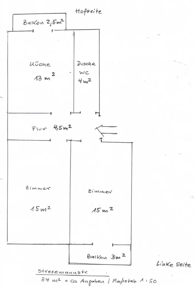 2 Zimmer Wohnung mit 54 m² in Hamburg – Bild 3