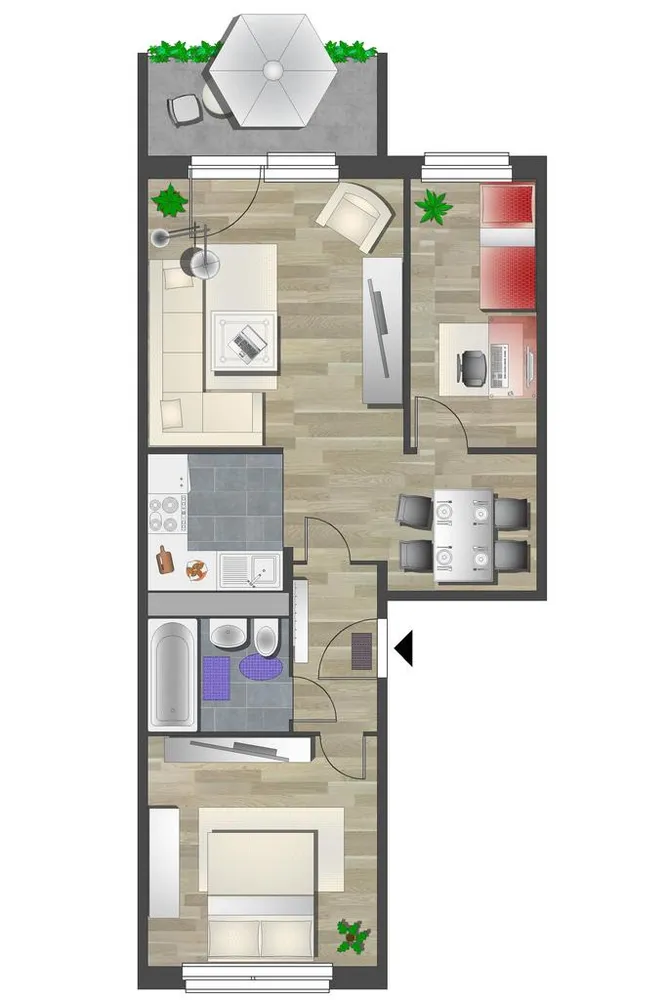 3 room apartment with 55 m² in Chemnitz – Photo 6