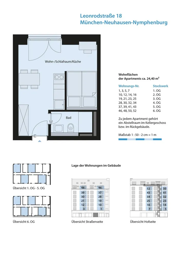 1 Zimmer Wohnung mit 24 m² in München – Bild 6