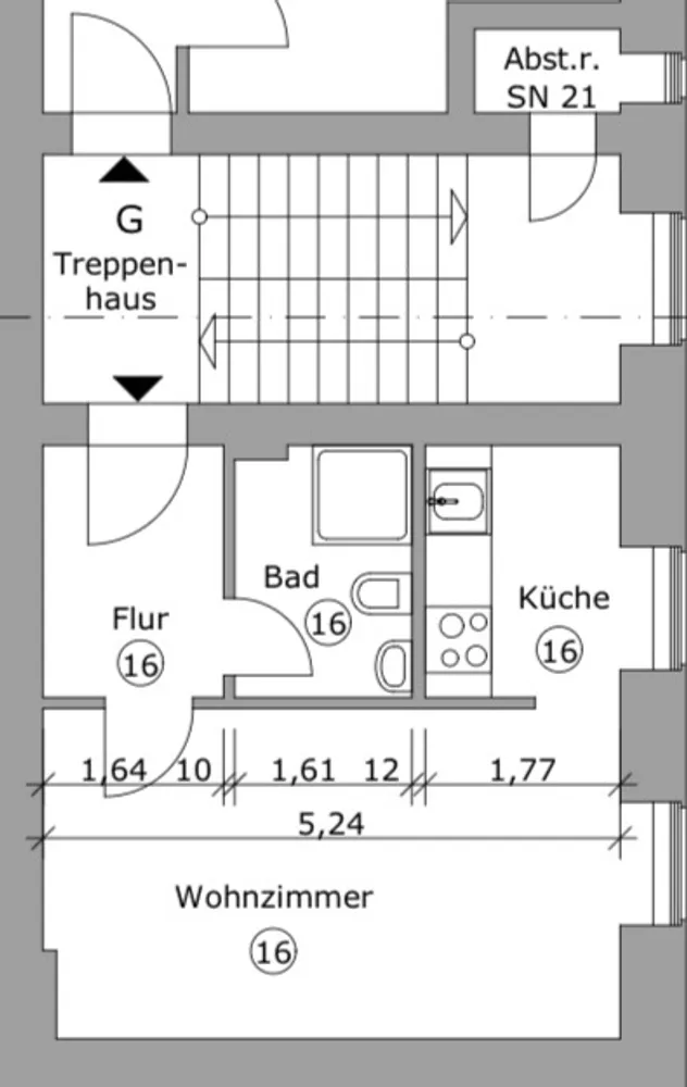 1 Zimmer Wohnung mit 28 m² in Berlin – Bild 4