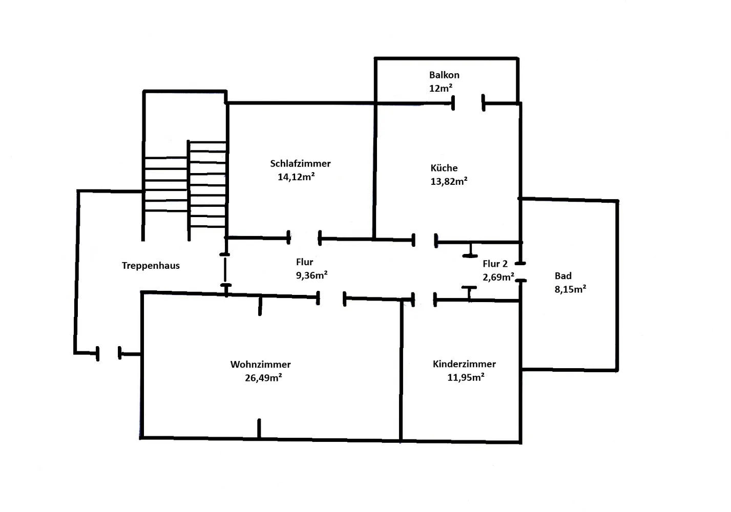3 Zimmer Wohnung mit 93 m² in Minden – Bild 9