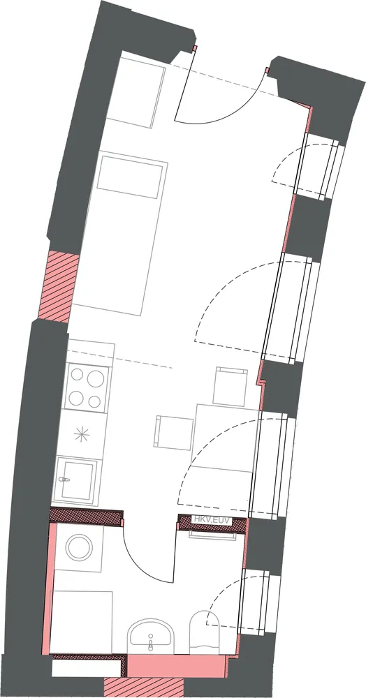 1 Zimmer Wohnung mit 18 m² in Halle (Saale) – Bild 5