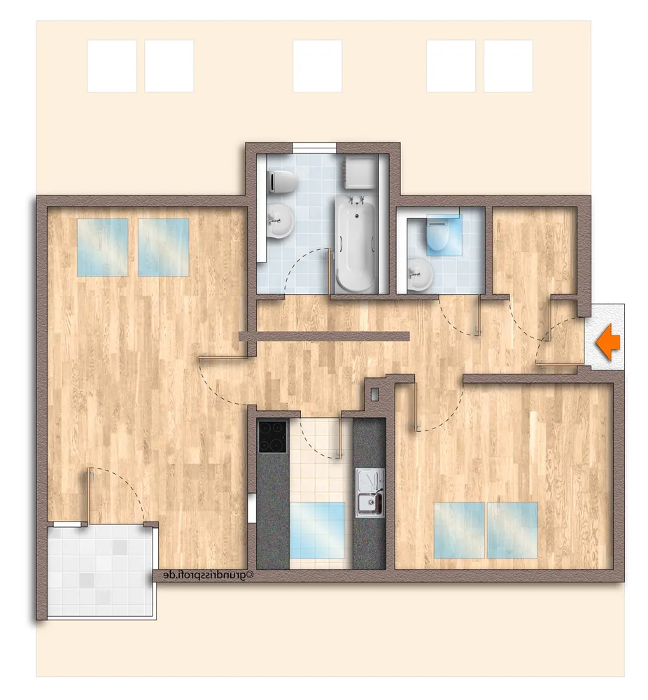 2 Zimmer Wohnung mit 59 m² in Sonneberg – Bild 2