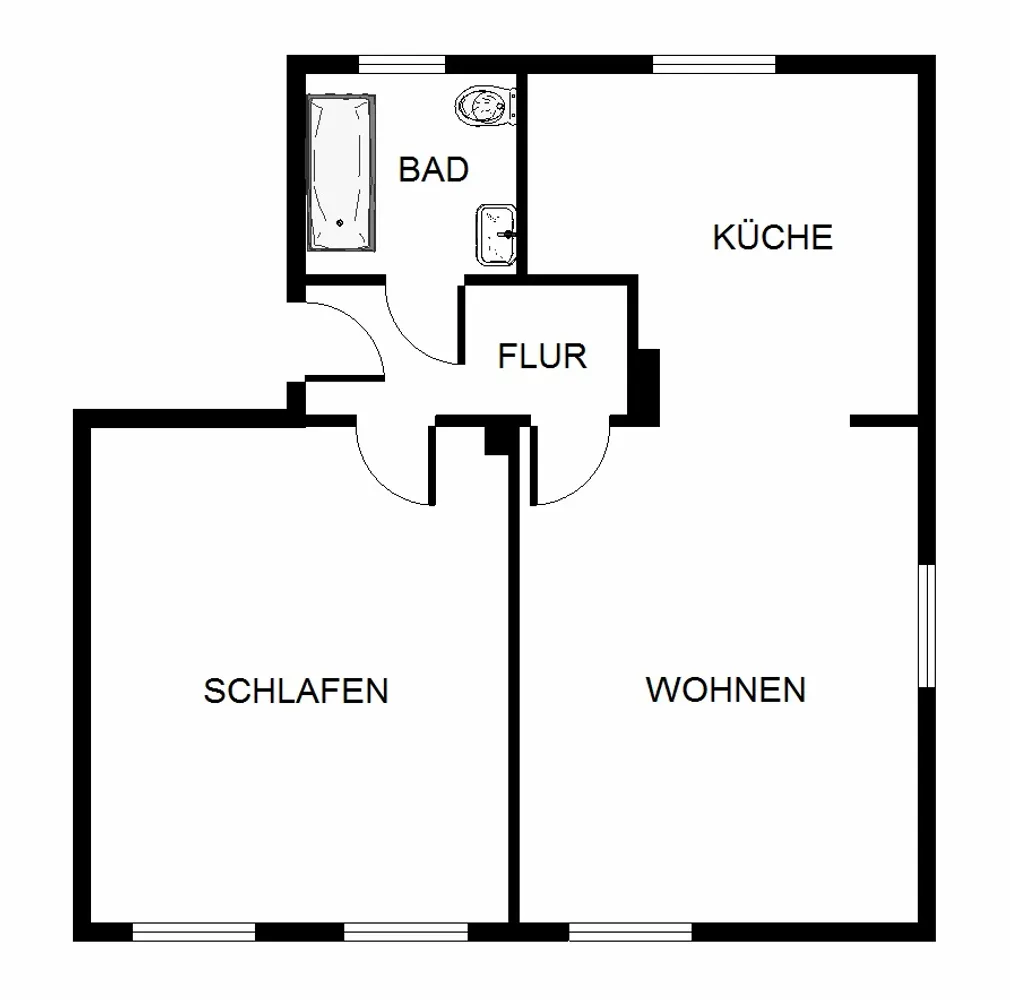 2 Zimmer Wohnung mit 49 m² in Dortmund – Bild 3