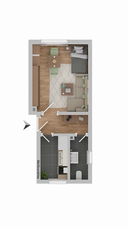 Studio with 30 m² in Amberg – Photo 4