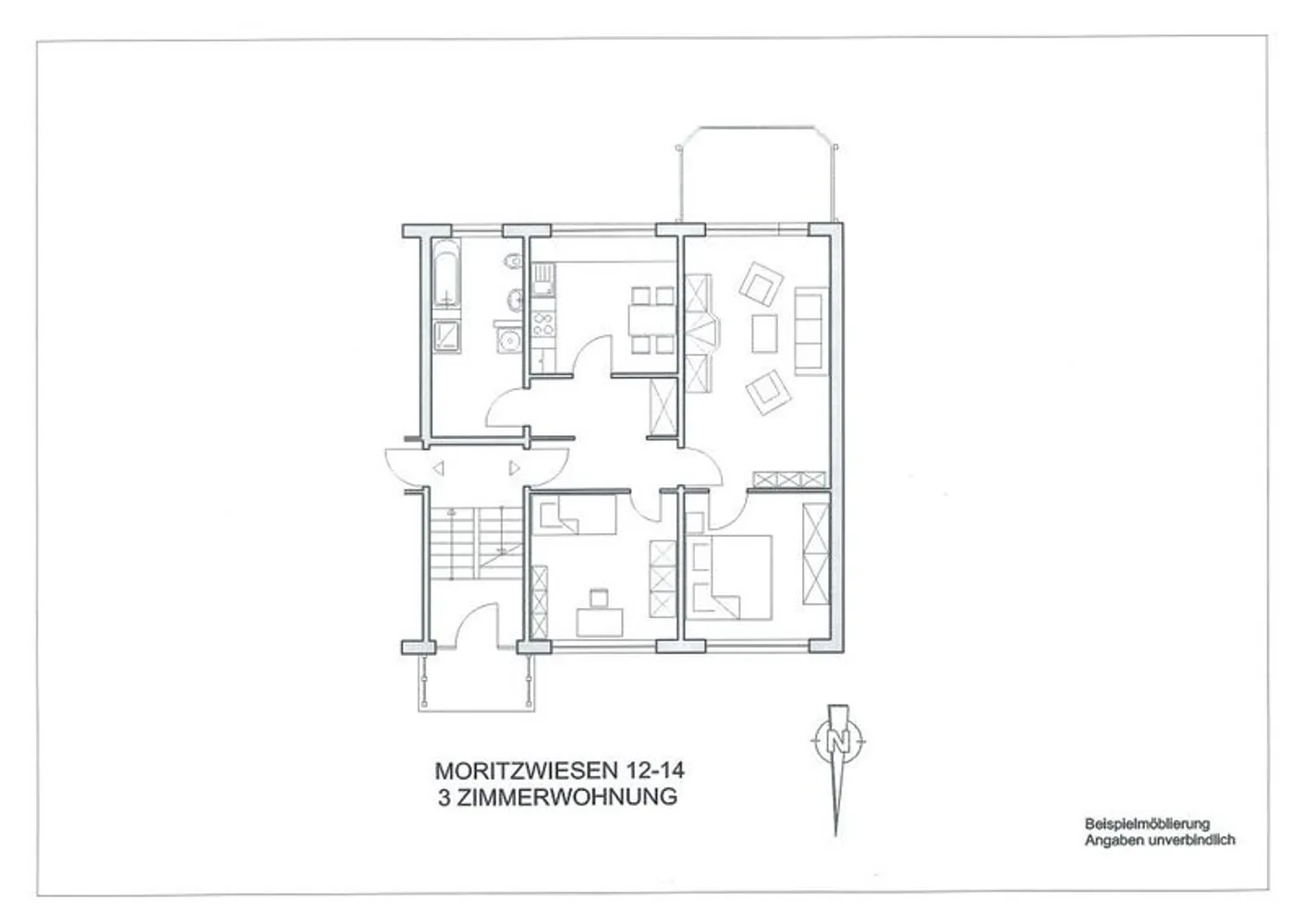 3 Zimmer Wohnung mit 79 m² in Naumburg (Saale) – Bild 1