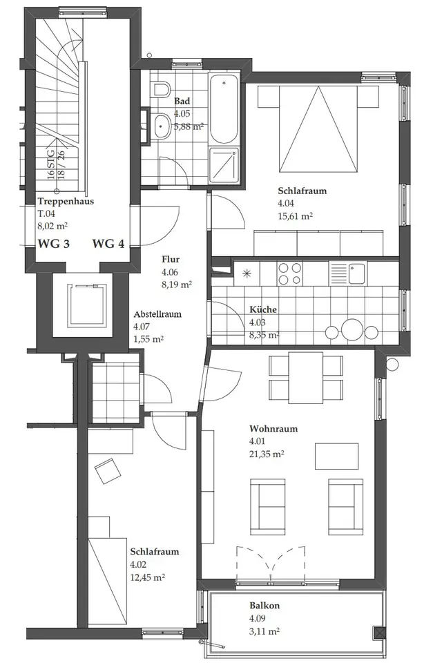 2 Zimmer Wohnung mit 80 m² in Halle (Saale) – Bild 6