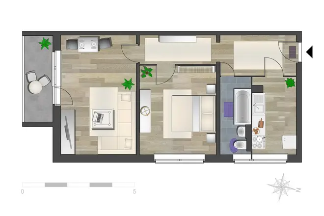 2 Zimmer Wohnung mit 57 m² in Chemnitz – Bild 6