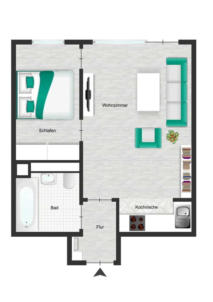 2 Zimmer Wohnung mit 40 m² in München – Bild 8