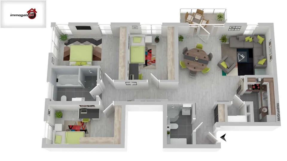 4 Zimmer Wohnung mit 100 m² in Offenbach – Bild 9
