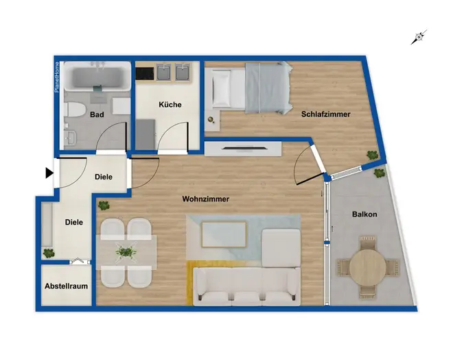 2 Zimmer Wohnung mit 65 m² in Augsburg – Bild 9