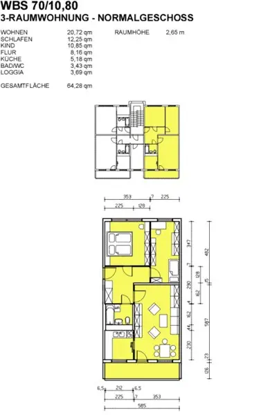 3 Zimmer Wohnung mit 64 m² in Dresden – Bild 4