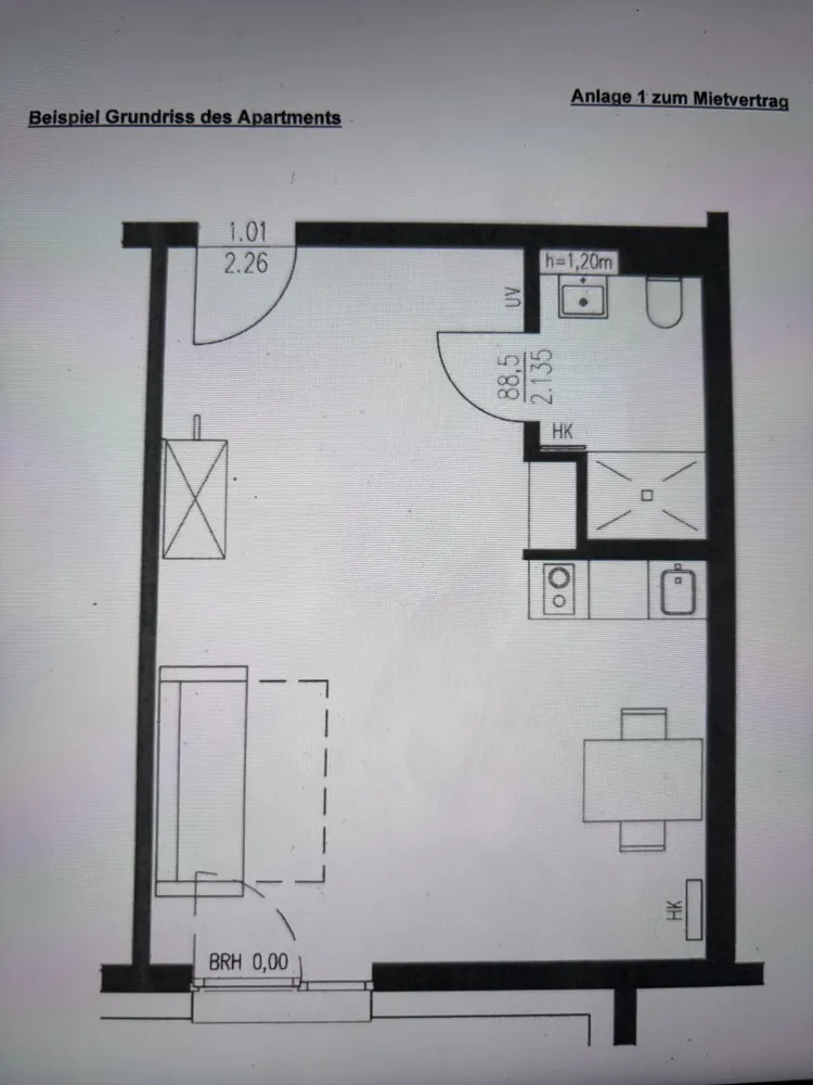 1 Zimmer Wohnung mit 28 m² in Bielefeld – Bild 7