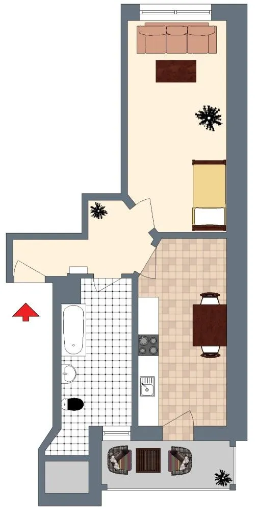 1 Zimmer Wohnung mit 51 m² in Leipzig – Bild 2