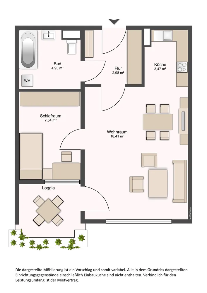 2 Zimmer Wohnung mit 41 m² in Darmstadt – Bild 5