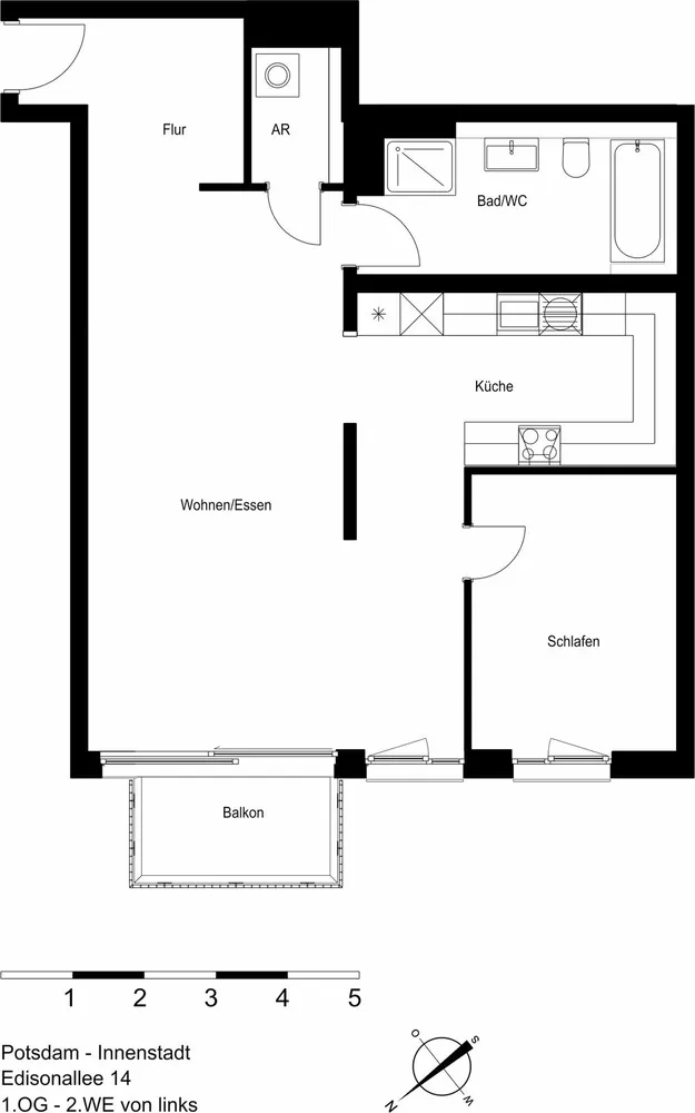 2 Zimmer Wohnung mit 76 m² in Potsdam – Bild 1