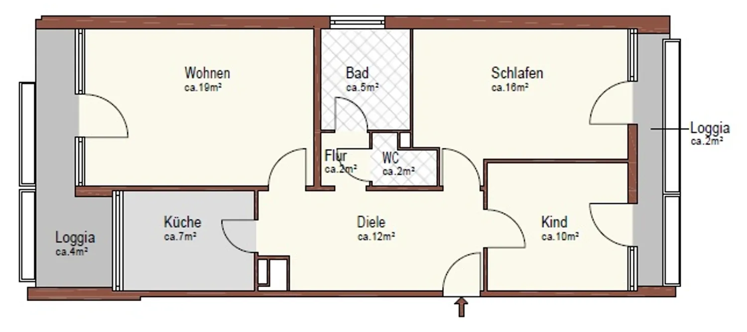 3 Zimmer Wohnung mit 79 m² in Nürnberg – Bild 8
