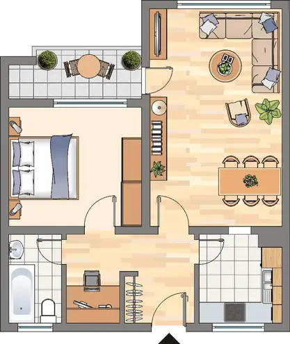 3 Zimmer Wohnung mit 57 m² in Dortmund – Bild 4