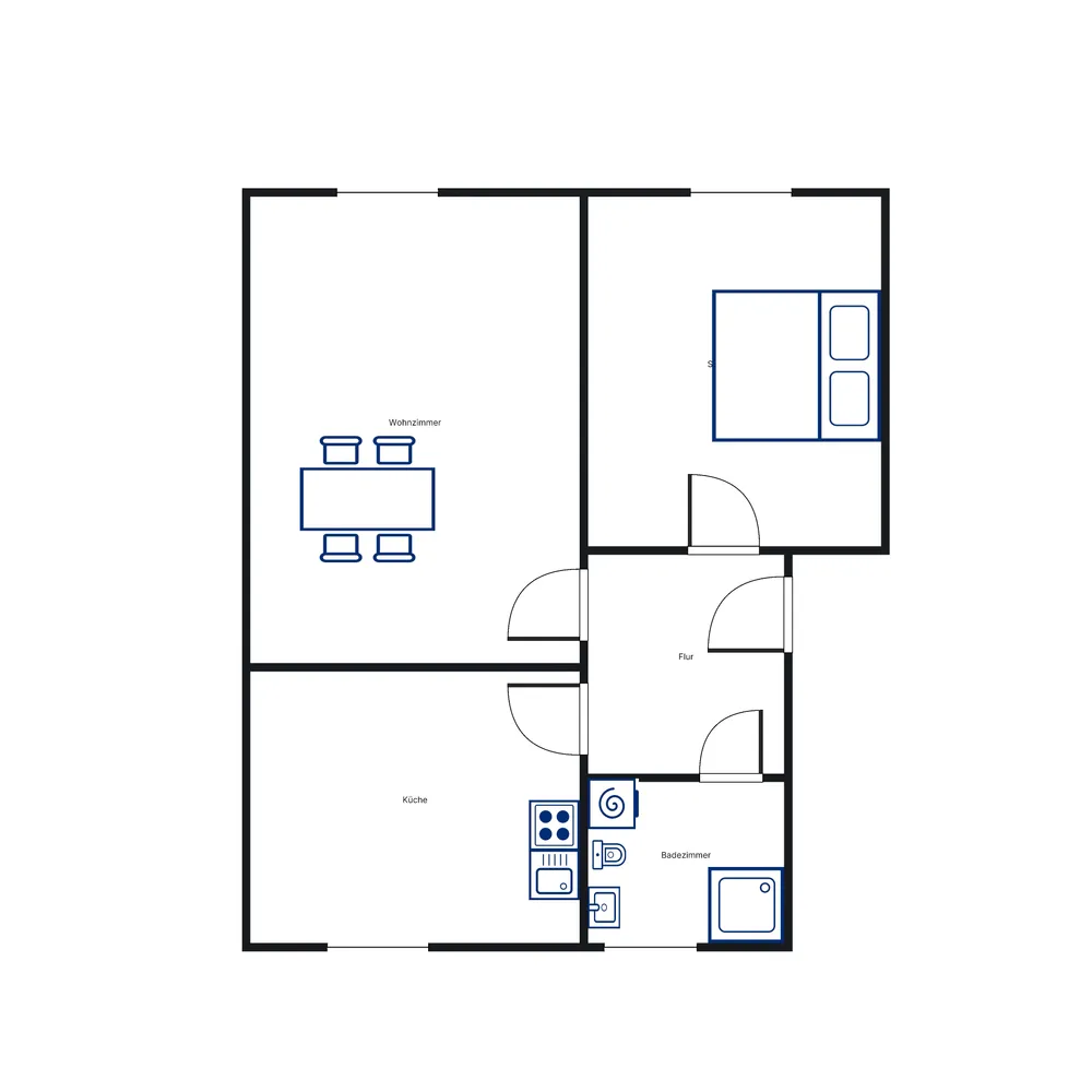 2 room apartment with 53 m² in Kassel – Photo 2
