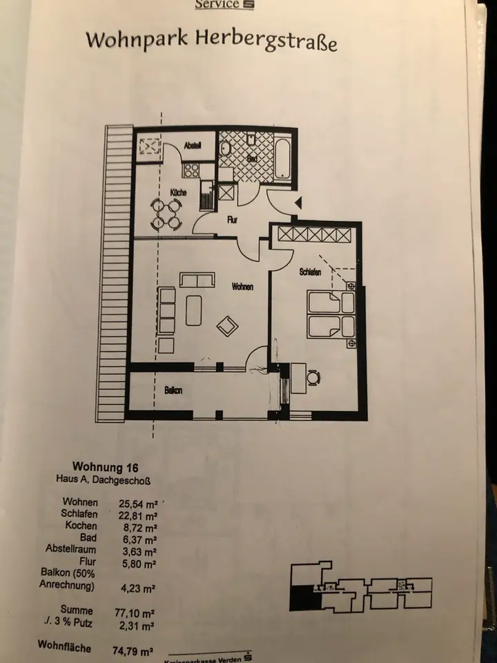 2 Zimmer Wohnung mit 50 m² in Achim – Bild 5