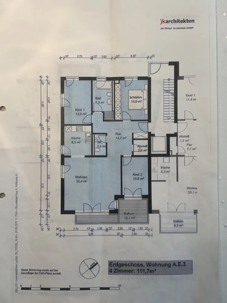4 Zimmer Wohnung mit 111 m² in Hamburg – Bild 2