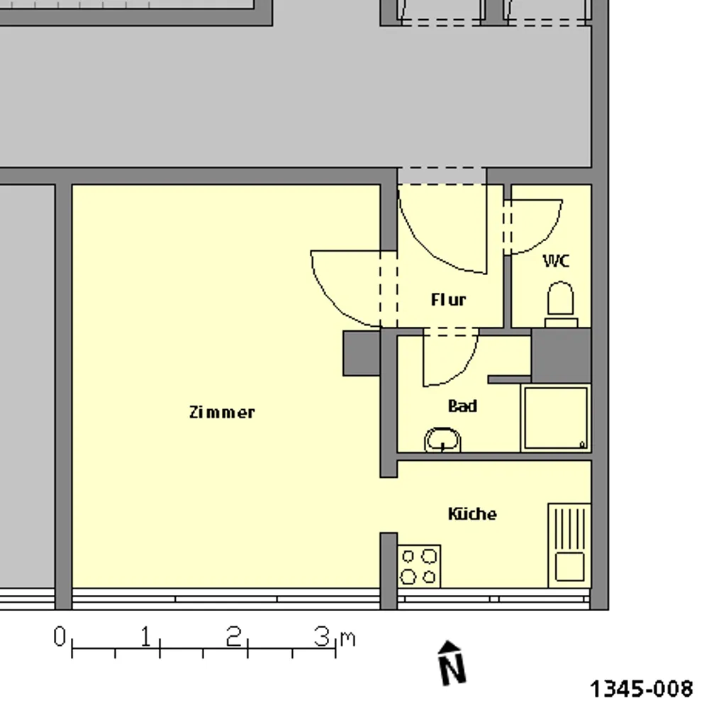 1 Zimmer Wohnung mit 25 m² in Stuttgart – Bild 2