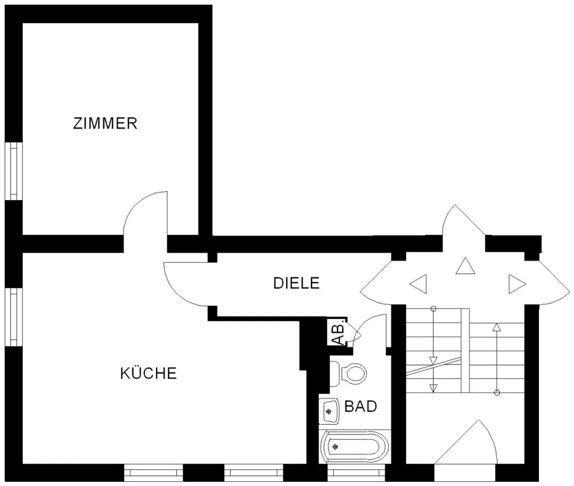 1 room apartment with 40 m² in Bochum – Photo 6